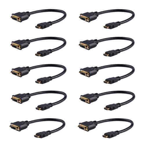 8IN HDMI TO DVI ADAPTER, 10 PACK, M/F