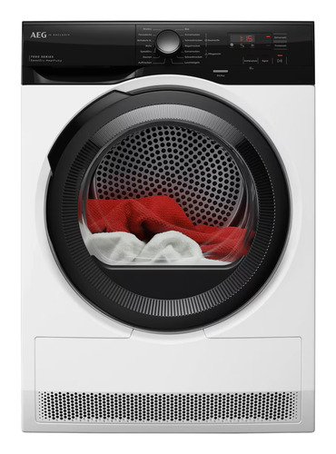 AEG Series 7000 TR7T5E689 сушилка для белья Отдельно стоящий Фронтальная загрузка 8 kg Белый, Черный