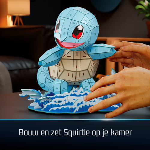 4D Build PUZZ4D - Maqueta Squirtle de 180 Piezas - Puzzle 3D Pokemon Squirtle de 23,5 cm - Maquetas para Construir Adultos y Niños - Puzzles para Adultos y Niños - Juegos de Mesa