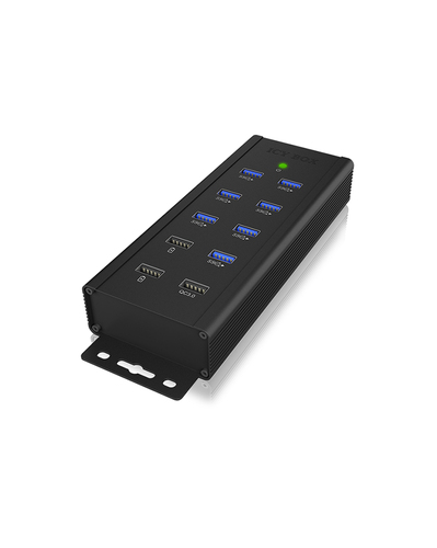 ICY BOX 7-Port - USB 30 USB-Hubs - USB 32 - 7 - Schwarz – Foto 3 von 11
