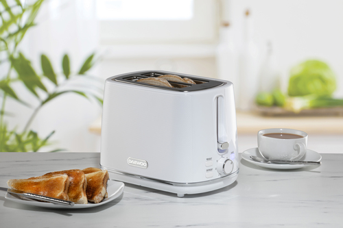 Daewoo Unisex 'Stirling' Series Two Slice Toaster w/ Reheat Defrost & 7 Browning Functions in White White One Size female - image 2