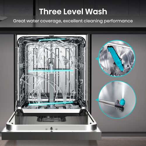 Hisense HS673C60XUK dishwasher Freestanding 16 place settings – image 8