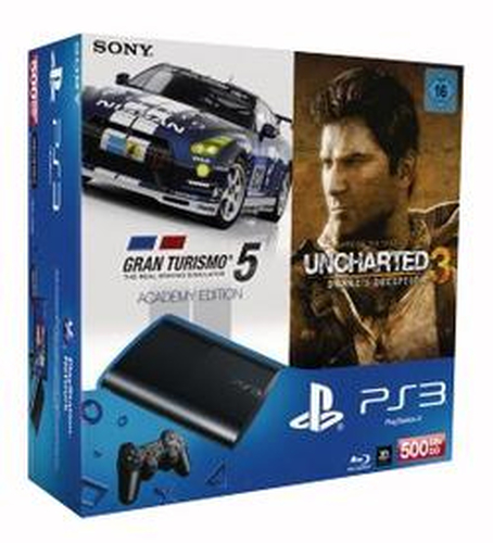 Sony Interactive Entertainment 500GB, PlayStation 3 + GT5 Academy + Uncharted 3 GOTY