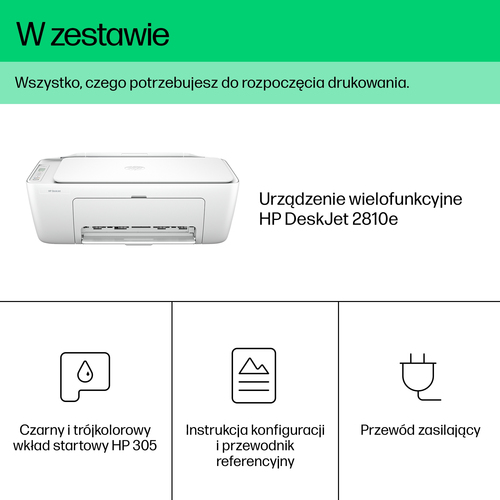 Urządzenie wielofunkcyjne HP DeskJet 2810e USB Wi-Fi