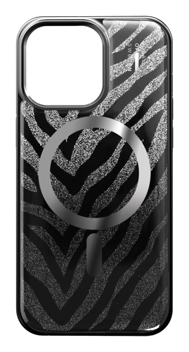iDeal of Sweden Clear Case MagSafe iPhone 15 Pro Max Zebra Mystique