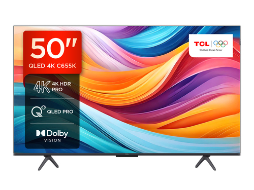 TCL 50C655K TV 127 cm (50") 4K Ultra HD Smart TV Wi-Fi Black