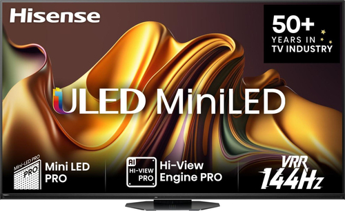 Hisense 75U8NQ 190,5 cm (75") 4K Ultra HD Smart TV Wi-Fi Черный 3000 cd/m²