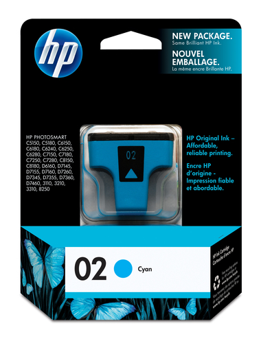 HP 02 Cyan
