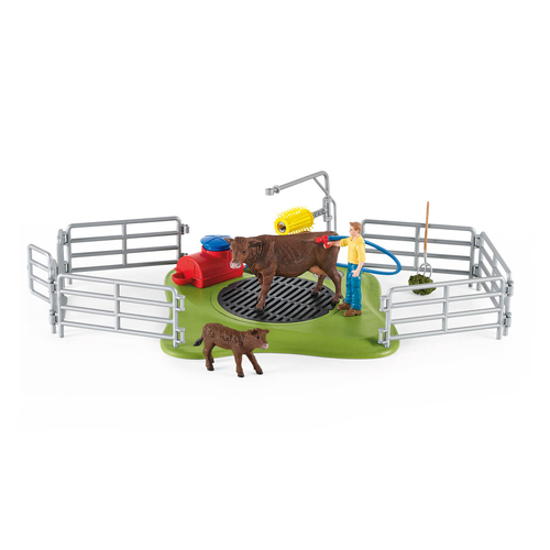 Schleich Farm World - Koe wasstation speelfiguur, afbeelding 2