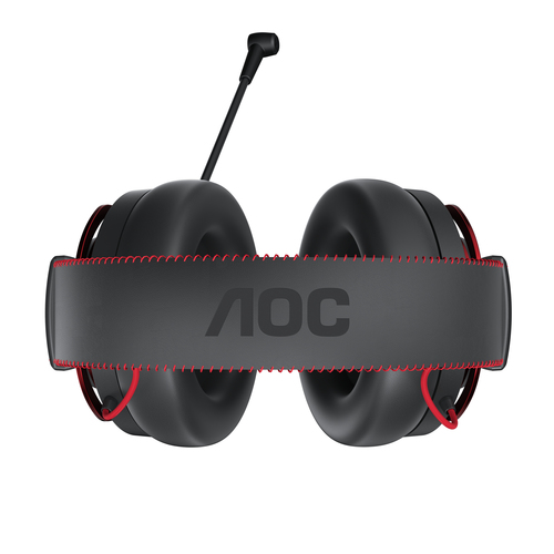 AOC GH501 headphones/headset Wired & Wireless Head-band Gaming Black, Red – image 2