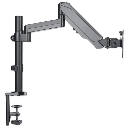 Manhattan Soporte de sobremesa para TV/monitores (Articulado de gas), para pantallas de 13" a 27", fijación con abrazadera o por ojal, Compatibilidad VESA: 75×75 y 100×100 mm (verifique las dimensiones de los cuatro orificios de montaje traseros), carga máxima 8kg imagen 3