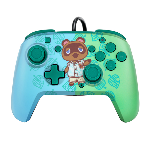 PDP REMATCH: Animal Crossing Tom Nook Синий, Зеленый USB Геймпад Аналоговый/цифровой Nintendo Switch, Nintendo Switch Lite, Nintendo Switch OLED