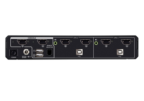 ATEN 2-poorts USB 5K DisplayPort/HDMI universele beveiligde Secure KVM Schakelaars voor twee display, afbeelding 3