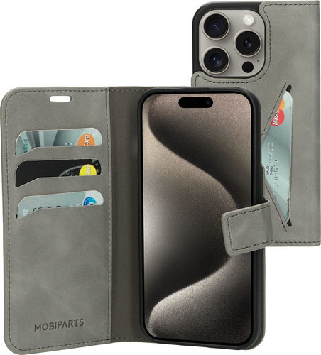 Kenmerken: Classic Wallet Case met extra opbergvak aan de achterkant Tijdloze kleur Granite Grey: gemaakt voor de moderne levensstijl. Het ontwerp