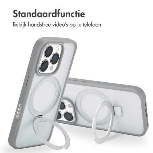 Accezz Ring Stand Backcover met MagSafe iPhone 16 Pro Max - Grey, afbeelding 3