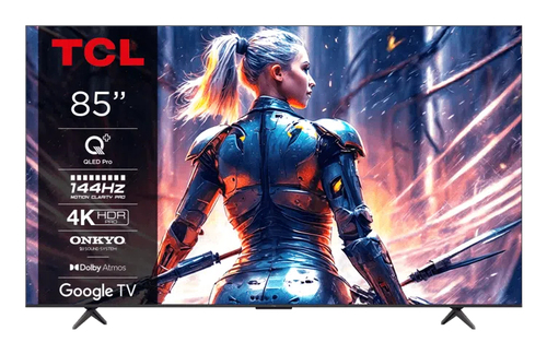 TCL T8B 4K 144HZ QLED TV with Google TV and Game Master Pro 3.0