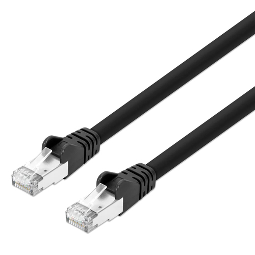 CAT8.1 S/FTP NETWORK PATCH CABLE, 3 FT., BLACK