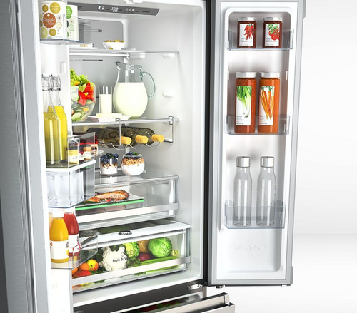 Hisense PureFlat RF632N4WFE Total No Frost Multi-door American Fridge Freezer - Black / Stainless Steel - E Rated, Black - image 6