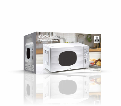 Daewoo SDA2095 microwave White Solo microwave Countertop – image 3