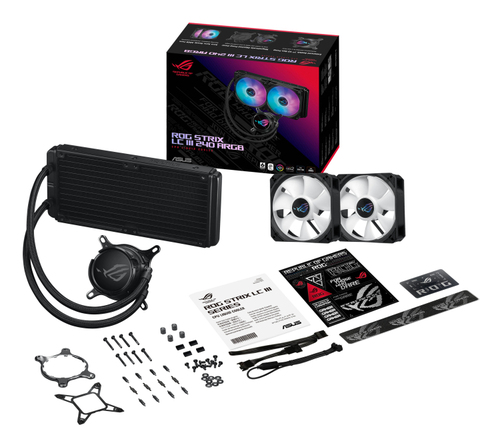 Asus Rog Strix LC Iii 240 Argb Liquid CPU Cooler - Argb Fans, LCD Display- Black - 90RC00S1-M0UAY0 - image 8