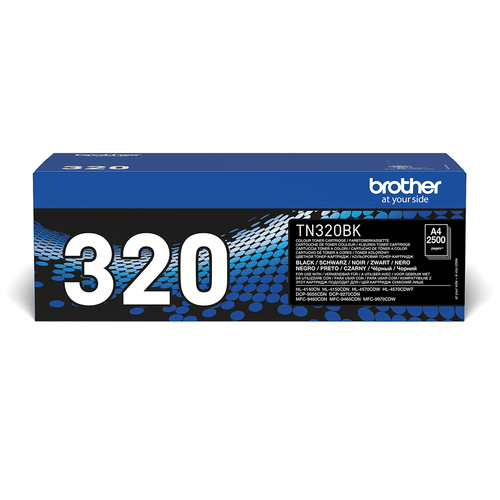 Original Brother TN320BK Black Toner Cartridge - image 1