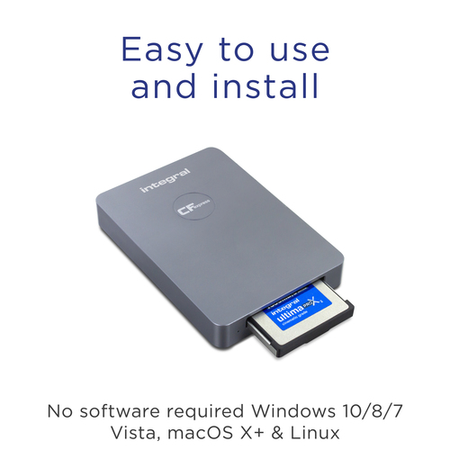 Integral USB 3.0 CARD READER SINGLE SLOT CFEXPRESS WITH TYPE C TO A AND C TO C CABLES ETAIL – image 6