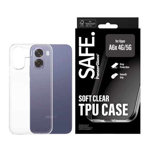 PanzerGlass SAFE. by PanzerGlass® TPU Case Transparent Oppo A6x 4G | A6x 5G – image 2