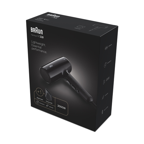 Braun BRHD200E Haardroger Zwart, afbeelding 2