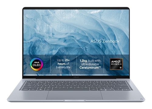 ASUS Zenbook 14 UX3480KA-U1004W Copilot+ PC AMD Ryzen™ AI 5 330 Ноутбук 35,6 cm (14") WUXGA 16 GB LPDDR5x-SDRAM 512 GB Твердотельный накопитель (SSD) Wi-Fi 6E (802.11ax) Windows 11 Home Синий