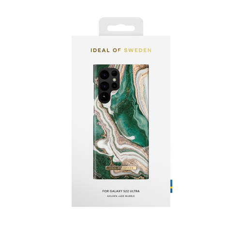 iDeal of Sweden Printed Case Galaxy S22U Golden Jade Marble – image 1