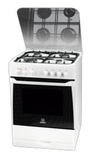 Indesit KN6T72SA(W)/NL Freestanding cooker Electric Gas White