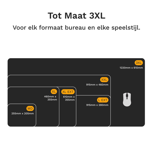 Glorious Mouse Pad 2 Large Extended - Edgeless - Muismat Zwart, afbeelding 7