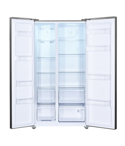 Beko ASL1532PX Frost Free American Fridge Freezer - Brushed Steel - D Rated, Stainless Steel - image 3