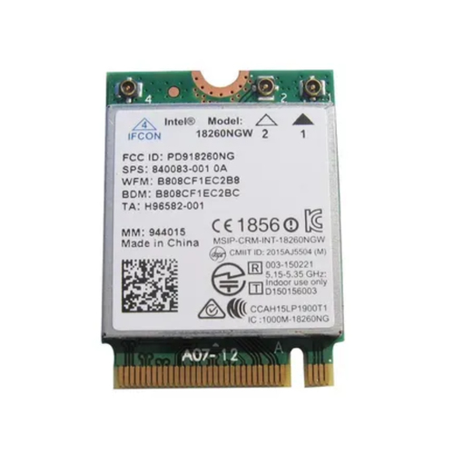 DELL WLAN Card Lat E7270/E7470 M.2 8260AC BT4.0 OEM: 8XG1T