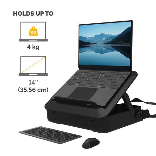 Fellowes BREYTA LAPTOP STAND CARRY CASE BLACK – image 3