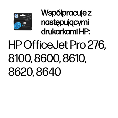 Oryginalny tusz wkład HP 951 Cyan (CN050AE)