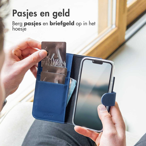 Accezz Wallet Case voor Apple iPhone 14 Pro Telefoonhoesje Blauw, afbeelding 2