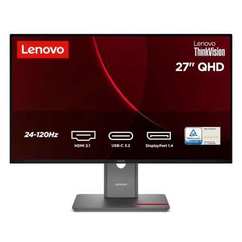 Монитор Lenovo ThinkVision P27q-40, 27" IPS, 2560×1440, 120 Гц, USB-C, HDMI 2.1, DP 1.4