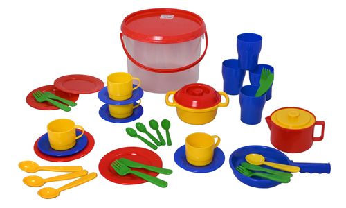 Plasto Kitchen toys in bucket