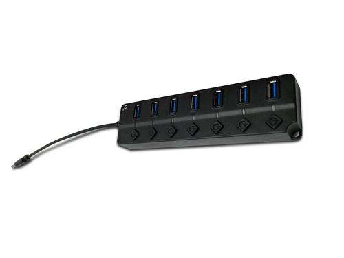 IOPLEE HPG-HU37A interface hub USB 3.2 Gen 1 (3.1 Gen 1) Type-A 5000 Mbit/s Black – image 2