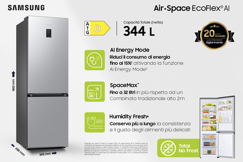 Samsung RB34C675DSA Freestanding Stainless steel – image 3