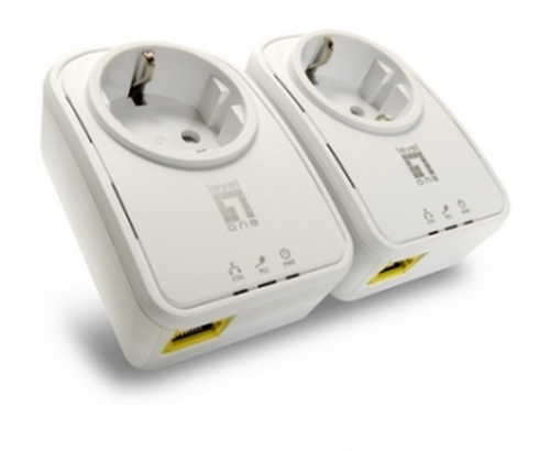 LevelOne PLI-4510D PowerLine network adapter 500 Mbit/s Ethernet LAN White 2 pc(s)