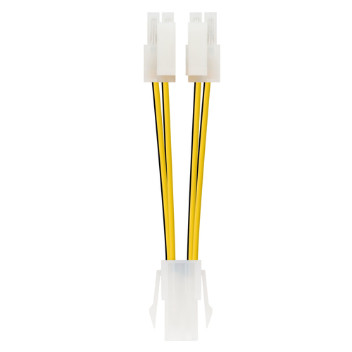 Nanocable CABLE ALIM. 4PIN/H-4+4PIN/M 15CM