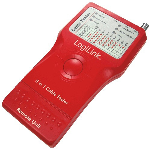 LogiLink 5 in 1 Cable Tester Netværkstestersæt Kobber