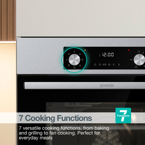 Gorenje BO6635E01X Built In Electric Single Oven - Stainless Steel – image 7