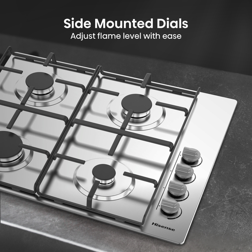 Hisense GM642XHS 60cm Gas Hob - Stainless Steel - image 6