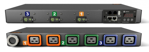 Vertiv Geist MN03E1R1-06L198-3TL15A0H10-S power distribution unit (PDU) 6 AC outlet(s) 0U Black