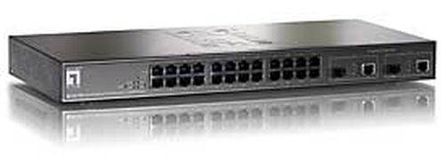 LevelOne GSW-2690 network switch Managed 1U Black