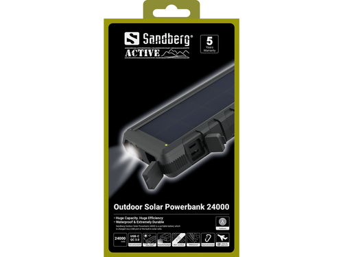 Sandberg Outdoor Solar Powerbank 24000 - Powerbank, afbeelding 5
