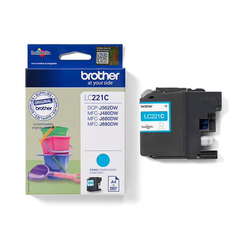 Brother LC221C Inkjet Cartridge Cyan LC221C - image 4